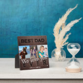 Plaque Photo Meilleur papa jamais 3 photo collage Fête des père (Insitu)