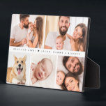 Plaque Photo Meilleur papa Jamais Coeur Personnalisé Collage ph<br><div class="desc">Célébrez une première Fête des pères spéciale avec notre "Simple mignonne Meilleur Papa Jamais Coeur Famille Photo Collage personnalisé Plaque d'Eau". Cette charmante photo Plaque présente un collage de vos photos préférées, en faisant un souvenir unique et sincère. Parfait pour exposer des souvenirs chéris, ce cadeau personnalisé sera un rappel...</div>