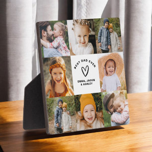 Plaque Photo Meilleur papa Jamais Fête des pères Photo Collage