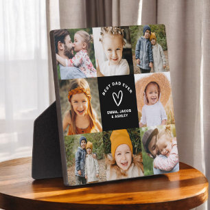 Plaque Photo Meilleur papa Jamais Fête des pères Photo Collage