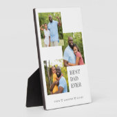 Plaque Photo Meilleur papa Jamais Multiphoto Collage (Côté)