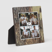 Plaque Photo Meilleur papa jamais personnalisé modèle en bois r (Recto)