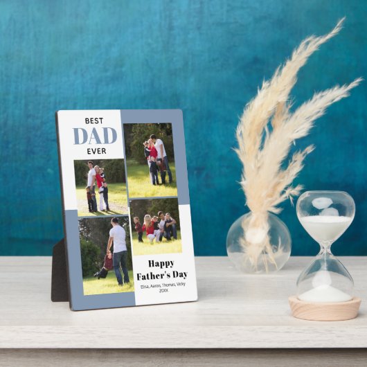 Plaque Photo Meilleur papa Jamais poussiéreux photo de Fête des (Côté)