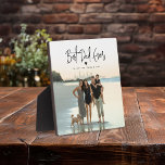 Plaque Photo Meilleur papa jamais Script photo<br><div class="desc">Meilleur Père Jamais ! Créez votre propre plaque de conservation spéciale pour papa avec ce simple modèle photo. Il vous suffit de télécharger l'une de vos photos préférées et de customiser le message et le/les nom(s). Grand cadeau pour fête des pères,  anniversaire ou noël.</div>