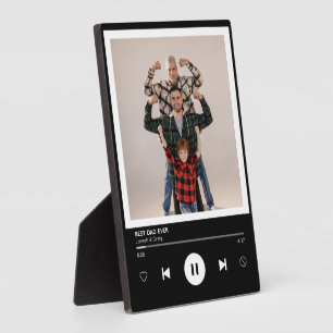 Plaque Photo Meilleur papa Joueur de musique garde photo