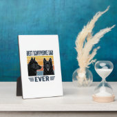 Plaque Photo Meilleur papa Schipperke de tous les temps Design  (Côté)