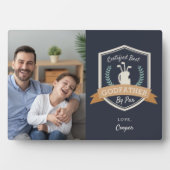 Plaque Photo Meilleur Parrain Par Par Par | Fête des pères Golf (Devant)
