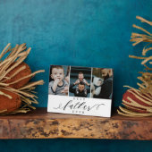 Plaque Photo Meilleur Père jamais | Collage photo de Fête des p (Côté)