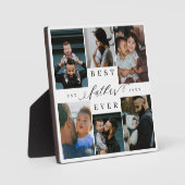 Plaque Photo Meilleur Père jamais | Fête des pères 6 Collage ph (Recto)