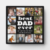 Plaque Photo Meilleur photo DAD Ever 12 Collage (Devant)
