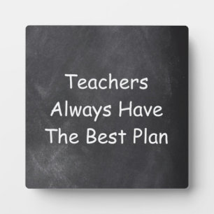 Plaque Photo Meilleur plan de professeur idée cadeau conception