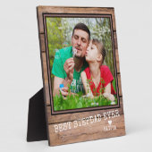 Plaque Photo Meilleur Stepdad Jamais Photo Bois Rustique Person (Côté)