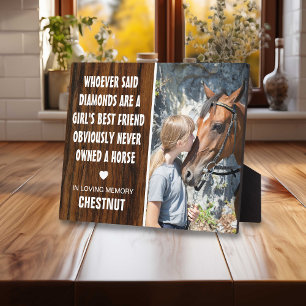Plaque Photo Meilleure amie d'une fille Mémorial rustique de