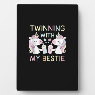 Plaque Photo Meilleure Copine Sœur Jumelle Licorne Anniversaire