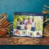 Plaque Photo Meilleure famille jamais - Photo personnalisée Col (Côté)