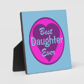 Plaque Photo Meilleure fille jamais (Recto)