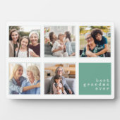 Plaque Photo Meilleure grand-mère | Collage moderne (Devant)