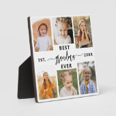 Plaque Photo Meilleure grand-mère - Collage photo pour petits-e (Recto)