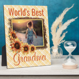 Plaque Photo Meilleure grand-mère du monde