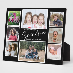 Plaque Photo Meilleure grand-mère Grandchildren 8 Photo Collage