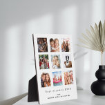 Plaque Photo Meilleure grand-mère personnalisée photo famille c<br><div class="desc">Faites votre propre collage photo de famille unique en cadeau pour votre grand-mère. Utilisez quatre, 9 de vos photos préférées de votre grand-mère, de ses petits-enfants, de votre famille, de vos amis ou de votre animal de compagnie! Avec le texte : Meilleure grand-mère JAMAIS. Personnalisez et ajoutez vos noms. Fond...</div>