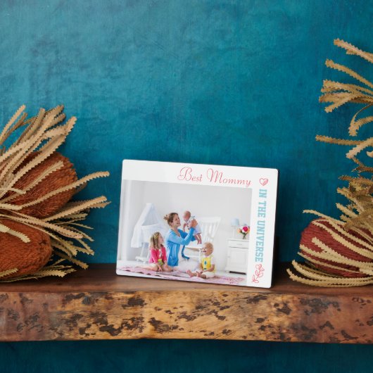 Plaque Photo Meilleure maman dans l'univers photo (Côté)