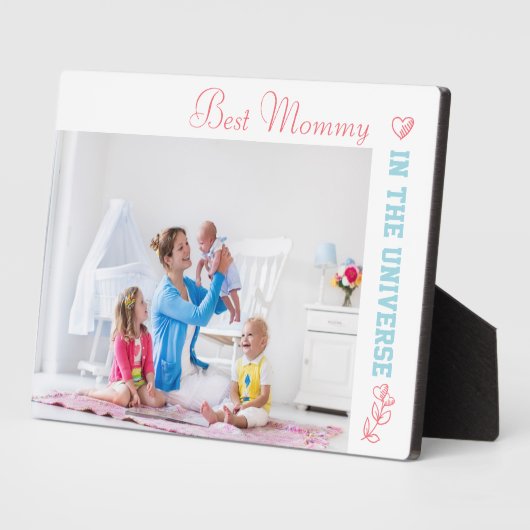 Plaque Photo Meilleure maman dans l'univers photo (Côté)