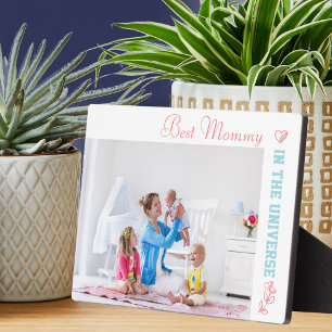 Plaque Photo Meilleure maman dans l'univers photo