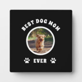 Plaque Photo Meilleure maman de chien jamais personnalisée Phot (Devant)