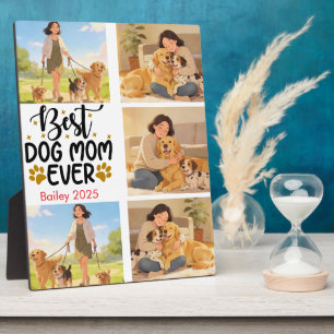 Plaque Photo Meilleure maman de chien jamais Photo personnalisé