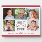 Plaque Photo Meilleure maman Ever 5 Photos Fête des mères (Devant)