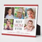 Plaque Photo Meilleure maman Ever 5 Photos Fête des mères (Côté)