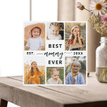 Plaque Photo Meilleure maman - Fête des mères Collage photo<br><div class="desc">Célébrez votre maman avec la Plaque de collage photo de la Fête des Mères "Meilleure maman jamais". Cette plaque personnalisée présente un collage magnifiquement arrangé de photos chères, capturant des moments et des souvenirs spéciaux. Le message chaleureux "Best Mommy Ever" ajoute une touche d'amour. Conçu à partir de matériaux de...</div>