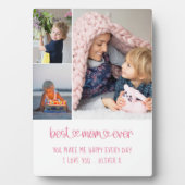 Plaque Photo Meilleure maman Jamais Coeur Lettres modifiable 3  (Devant)