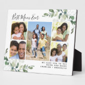 Plaque Photo Meilleure Maman Jamais Eucalyptus Photo Collage (Côté)