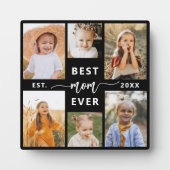 Plaque Photo Meilleure maman jamais - Fête des mères Collage ph (Devant)