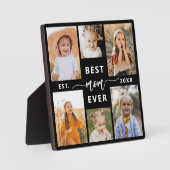 Plaque Photo Meilleure maman jamais - Fête des mères Collage ph (Recto)