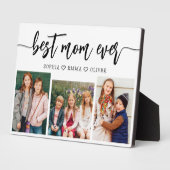 Plaque Photo Meilleure maman jamais - Fête des mères Collage ph (Côté)