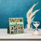 Plaque Photo Meilleure Maman Jamais Green Photo Collage Calligr (Insitu)