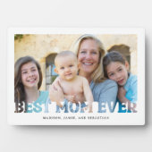 Plaque Photo Meilleure maman Jamais Mère's Day Cadeau Photo (Devant)