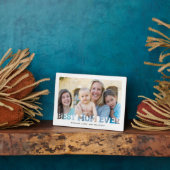 Plaque Photo Meilleure maman Jamais Mère's Day Cadeau Photo (Côté)