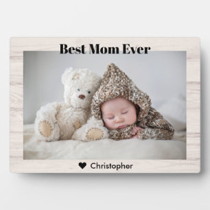 Plaque Photo Meilleure Maman Jamais Personnalisé Nom Photo Rust