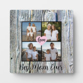 Plaque Photo Meilleure maman jamais personnaliser la photo en b (Devant)