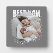 Plaque Photo Meilleure maman jamais photo (Devant)