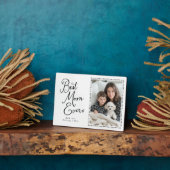 Plaque Photo Meilleure maman jamais Whimsical Script 1 Photo (Côté)