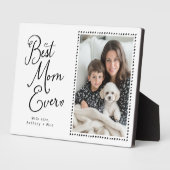 Plaque Photo Meilleure maman jamais Whimsical Script 1 Photo (Côté)