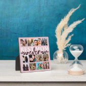 Plaque Photo Meilleure maman Jour Blush Pink Photo Collage (Insitu)