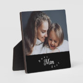 Plaque Photo Meilleure Maman Moderne Simple (Recto)