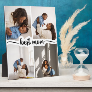 Plaque Photo Meilleure Maman Personnalisée 4 Photo Collage