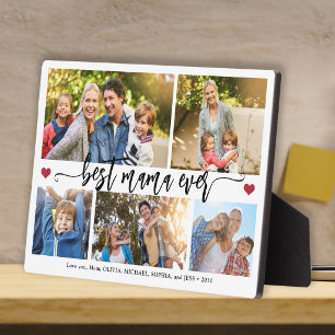 Plaque Photo Meilleure maman que jamais souvenir de collage pho